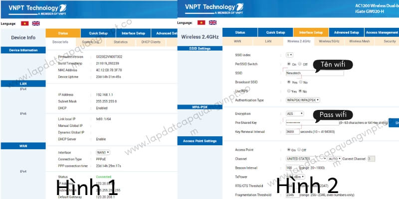 Cách đổi mật khẩu modem wifi VNPT trên máy tính